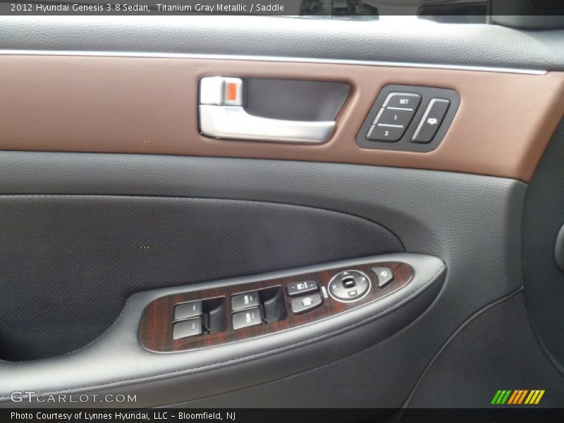 Titanium Gray Metallic / Saddle 2012 Hyundai Genesis 3.8 Sedan