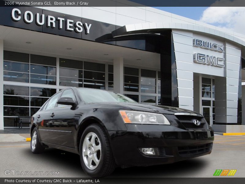 Ebony Black / Gray 2006 Hyundai Sonata GLS