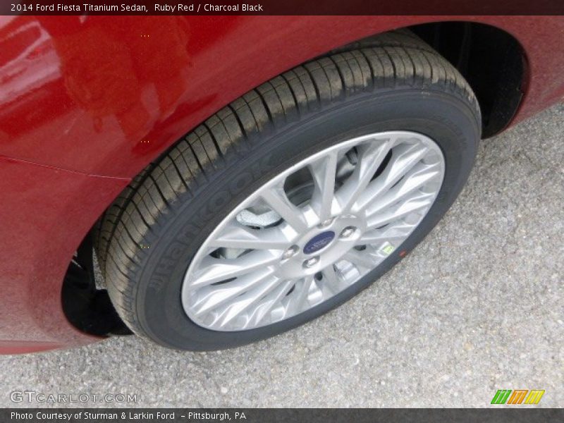 Ruby Red / Charcoal Black 2014 Ford Fiesta Titanium Sedan