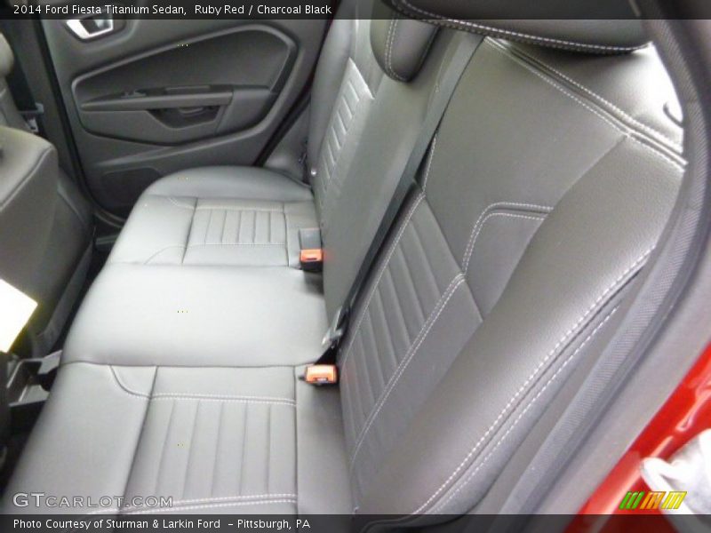 Ruby Red / Charcoal Black 2014 Ford Fiesta Titanium Sedan