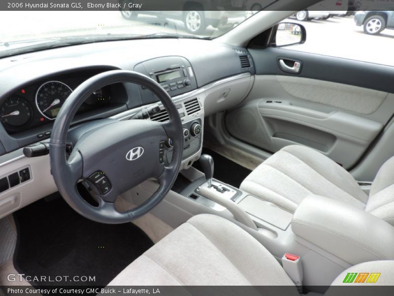 Ebony Black / Gray 2006 Hyundai Sonata GLS
