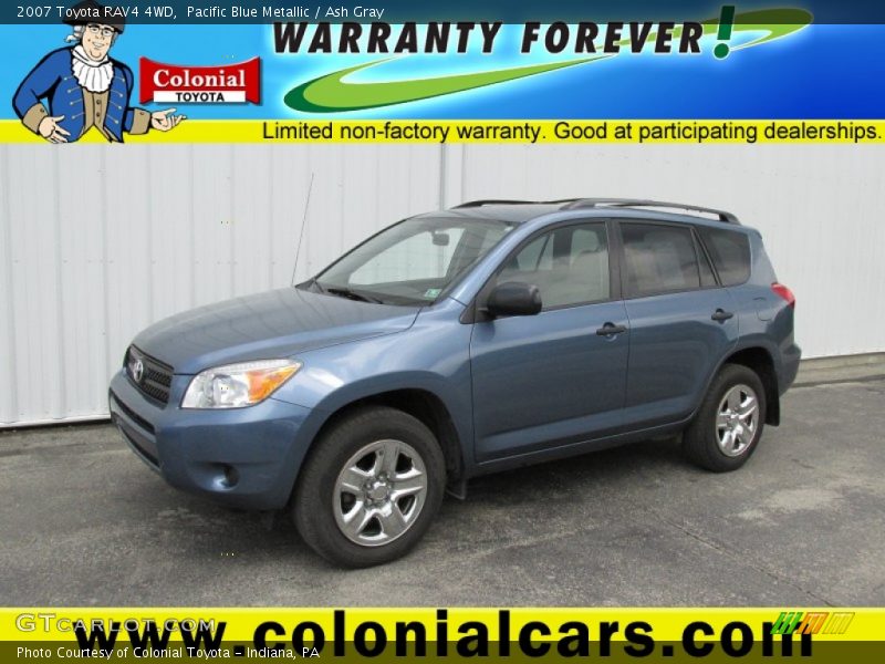 Pacific Blue Metallic / Ash Gray 2007 Toyota RAV4 4WD