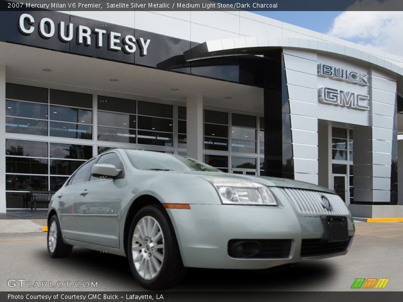 Satellite Silver Metallic / Medium Light Stone/Dark Charcoal 2007 Mercury Milan V6 Premier