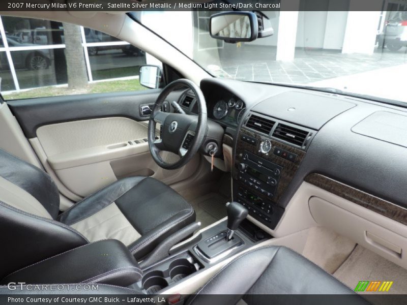 Satellite Silver Metallic / Medium Light Stone/Dark Charcoal 2007 Mercury Milan V6 Premier