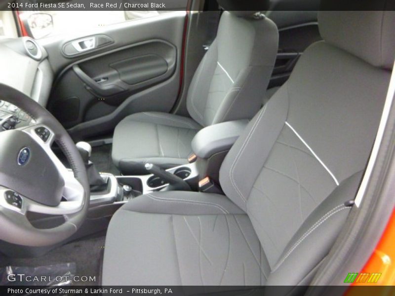 Race Red / Charcoal Black 2014 Ford Fiesta SE Sedan