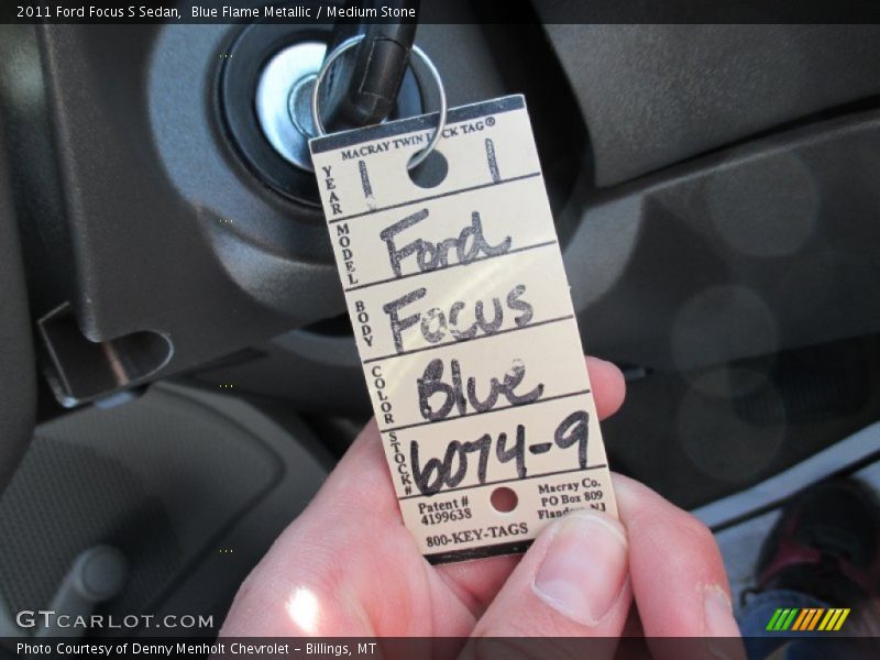 Blue Flame Metallic / Medium Stone 2011 Ford Focus S Sedan