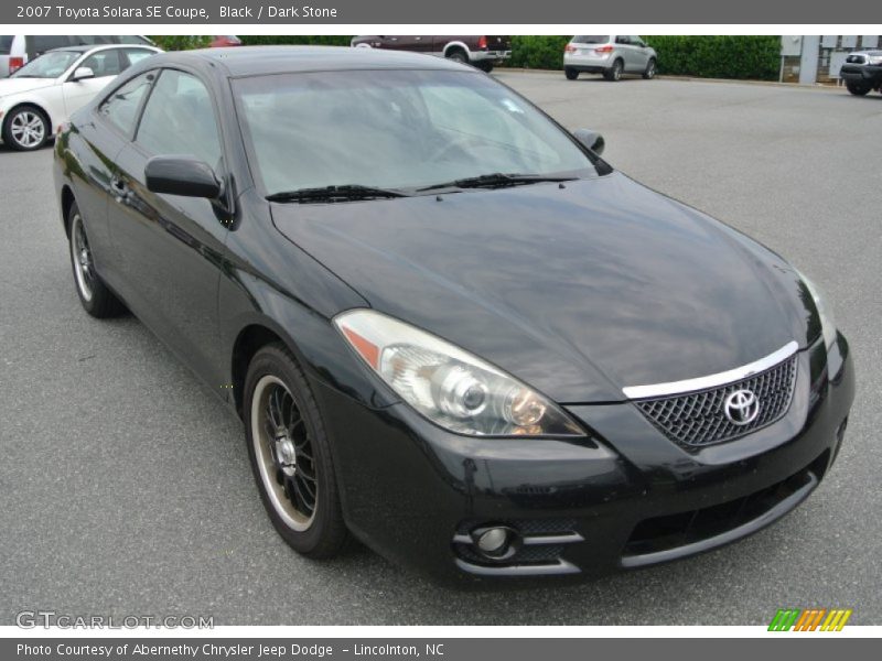 Black / Dark Stone 2007 Toyota Solara SE Coupe