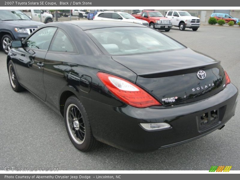 Black / Dark Stone 2007 Toyota Solara SE Coupe