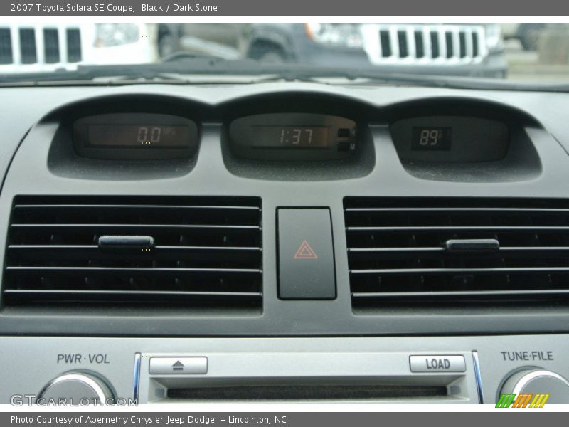 Black / Dark Stone 2007 Toyota Solara SE Coupe