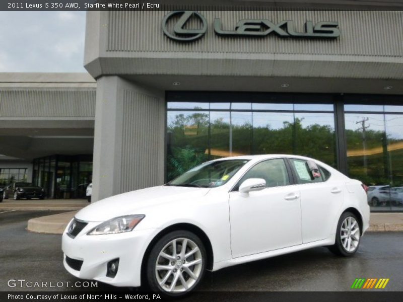 Starfire White Pearl / Ecru 2011 Lexus IS 350 AWD