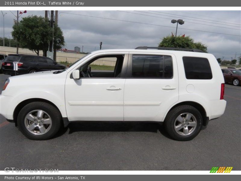 Taffeta White / Gray 2011 Honda Pilot EX-L