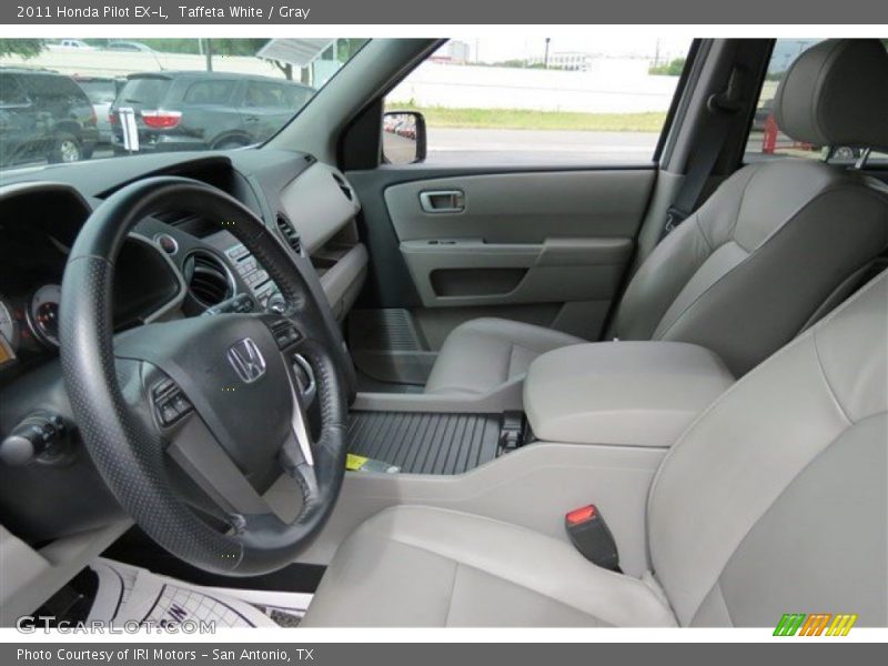 Taffeta White / Gray 2011 Honda Pilot EX-L