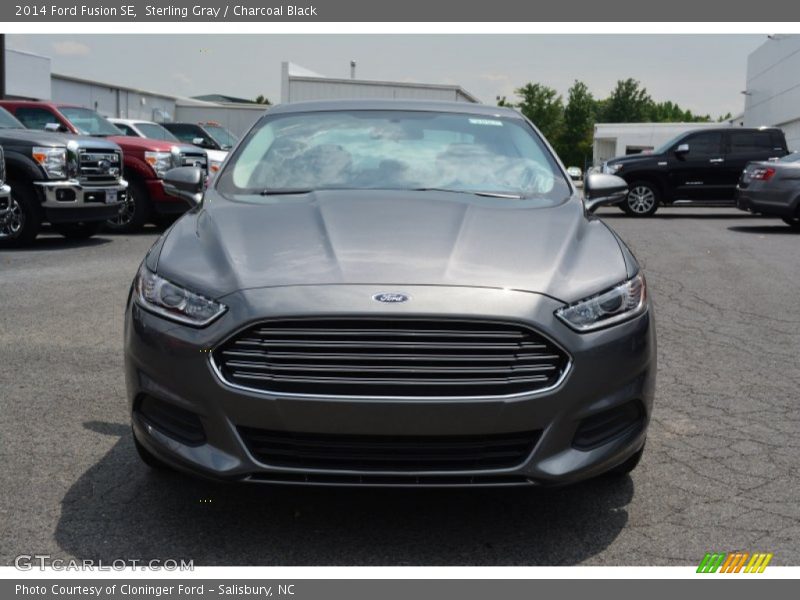 Sterling Gray / Charcoal Black 2014 Ford Fusion SE