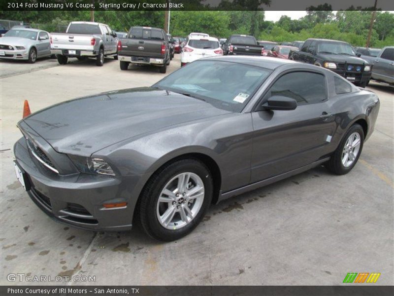 Sterling Gray / Charcoal Black 2014 Ford Mustang V6 Coupe