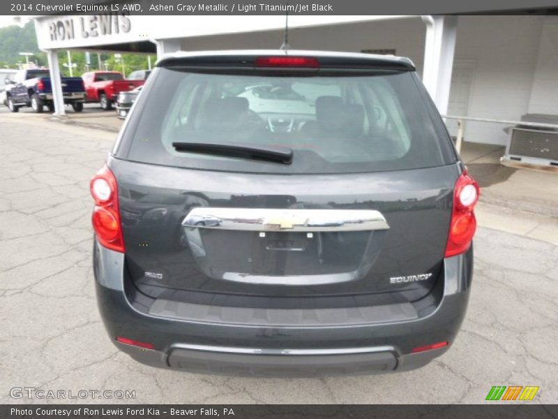 Ashen Gray Metallic / Light Titanium/Jet Black 2014 Chevrolet Equinox LS AWD