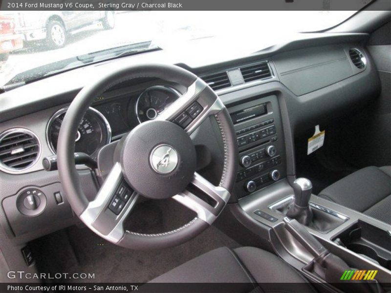 Sterling Gray / Charcoal Black 2014 Ford Mustang V6 Coupe