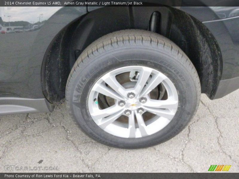 Ashen Gray Metallic / Light Titanium/Jet Black 2014 Chevrolet Equinox LS AWD