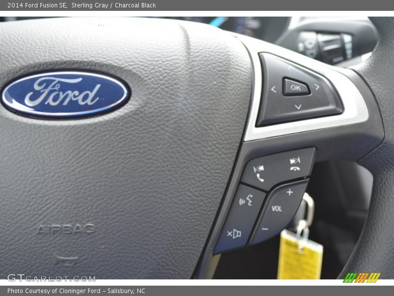 Sterling Gray / Charcoal Black 2014 Ford Fusion SE