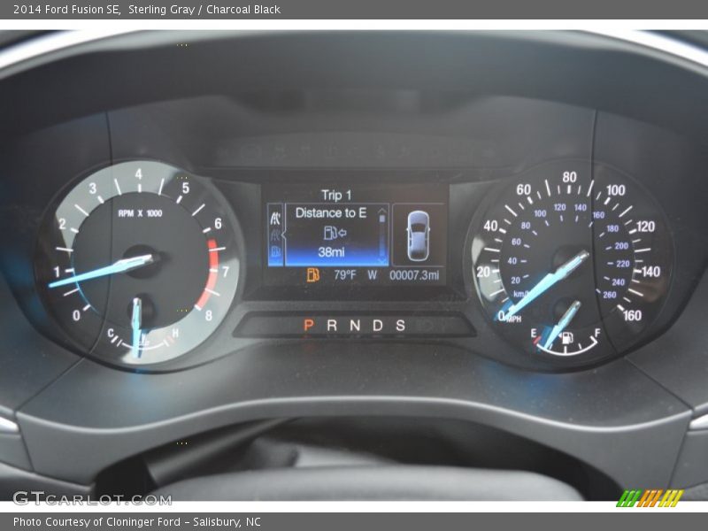 Sterling Gray / Charcoal Black 2014 Ford Fusion SE