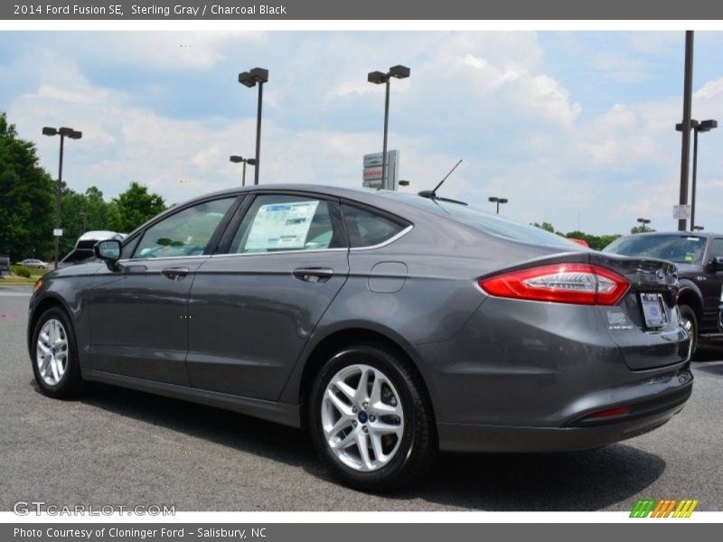 Sterling Gray / Charcoal Black 2014 Ford Fusion SE
