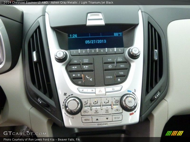 Ashen Gray Metallic / Light Titanium/Jet Black 2014 Chevrolet Equinox LS AWD