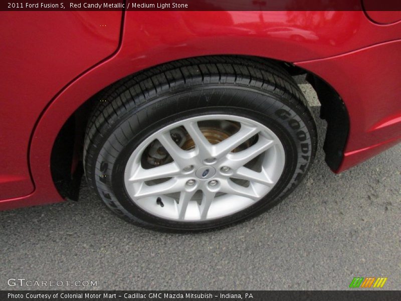 Red Candy Metallic / Medium Light Stone 2011 Ford Fusion S
