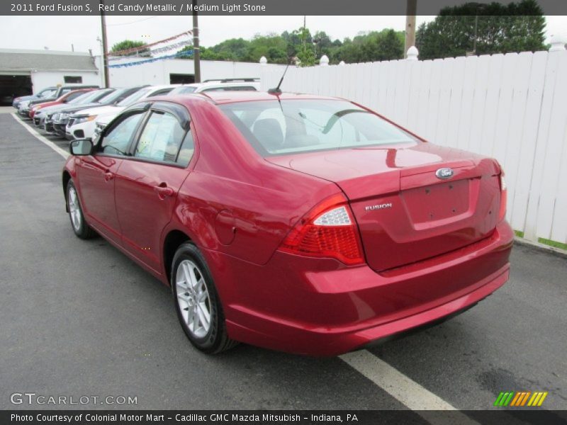 Red Candy Metallic / Medium Light Stone 2011 Ford Fusion S
