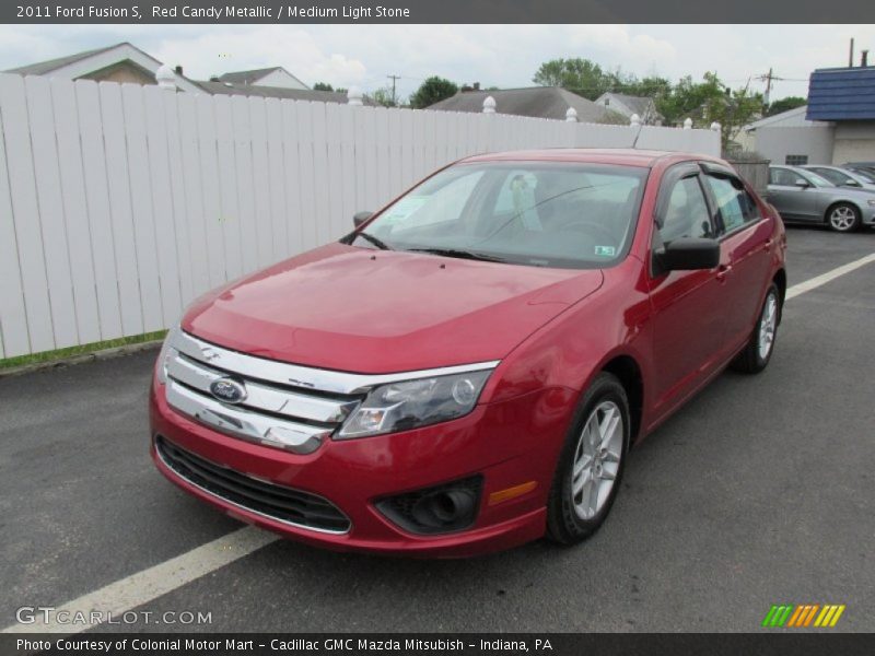 Red Candy Metallic / Medium Light Stone 2011 Ford Fusion S