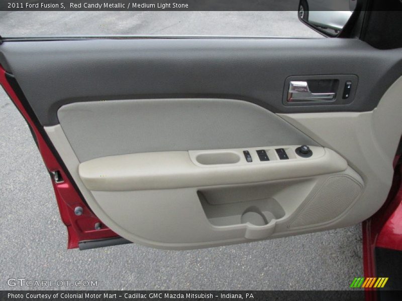 Red Candy Metallic / Medium Light Stone 2011 Ford Fusion S