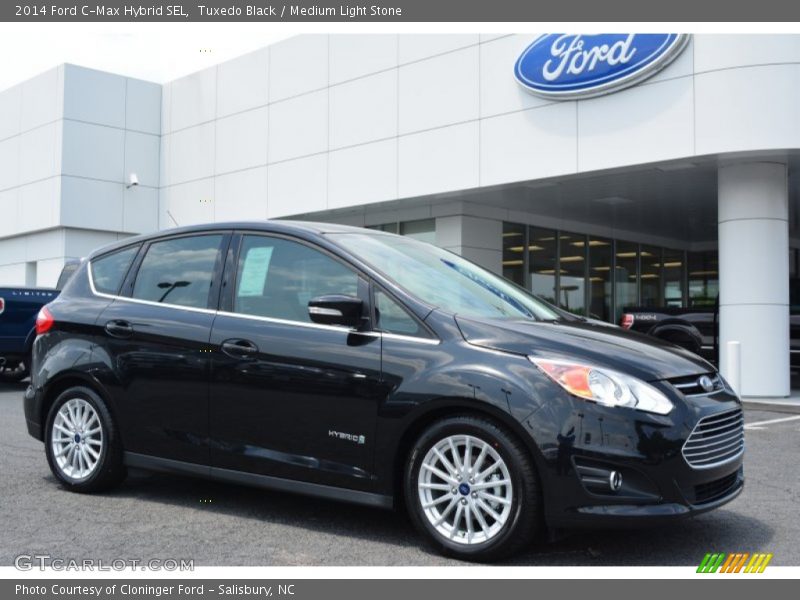 Tuxedo Black / Medium Light Stone 2014 Ford C-Max Hybrid SEL