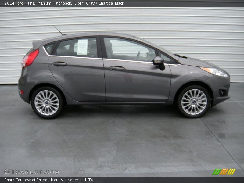 Storm Gray / Charcoal Black 2014 Ford Fiesta Titanium Hatchback