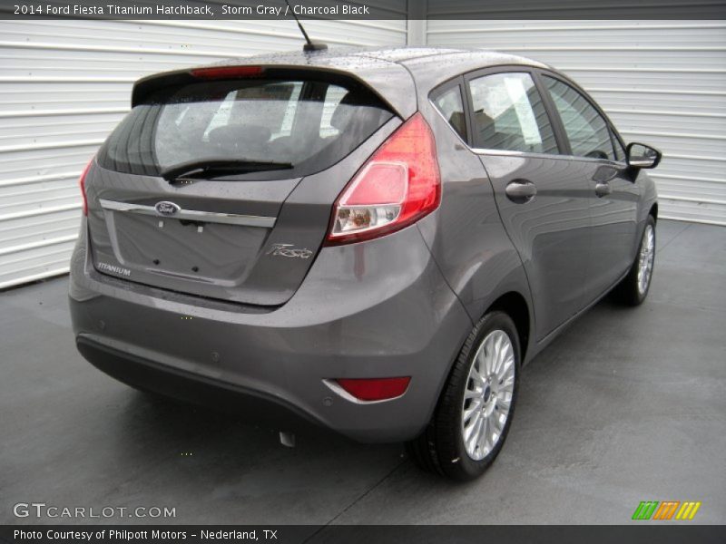 Storm Gray / Charcoal Black 2014 Ford Fiesta Titanium Hatchback