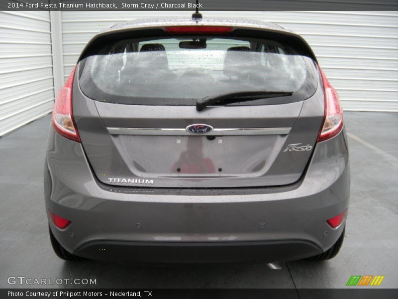 Storm Gray / Charcoal Black 2014 Ford Fiesta Titanium Hatchback