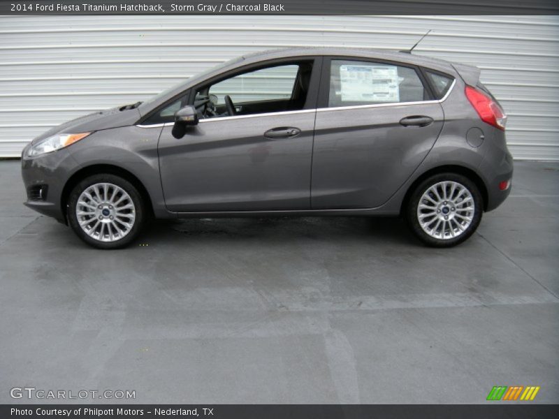 Storm Gray / Charcoal Black 2014 Ford Fiesta Titanium Hatchback