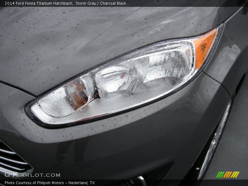 Storm Gray / Charcoal Black 2014 Ford Fiesta Titanium Hatchback