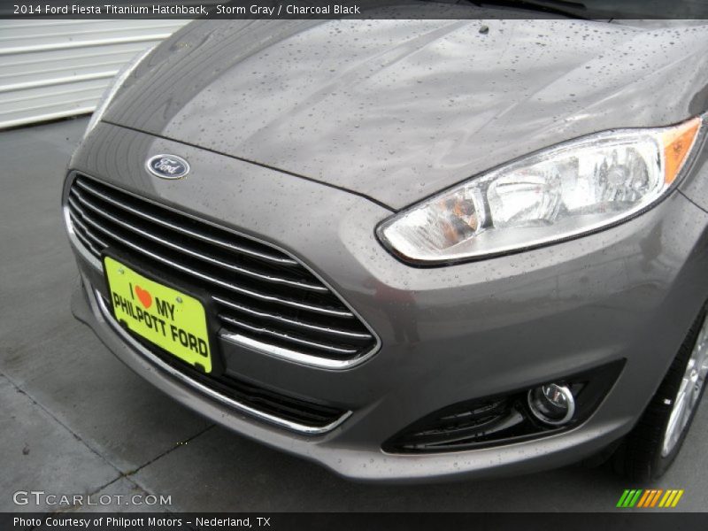 Storm Gray / Charcoal Black 2014 Ford Fiesta Titanium Hatchback