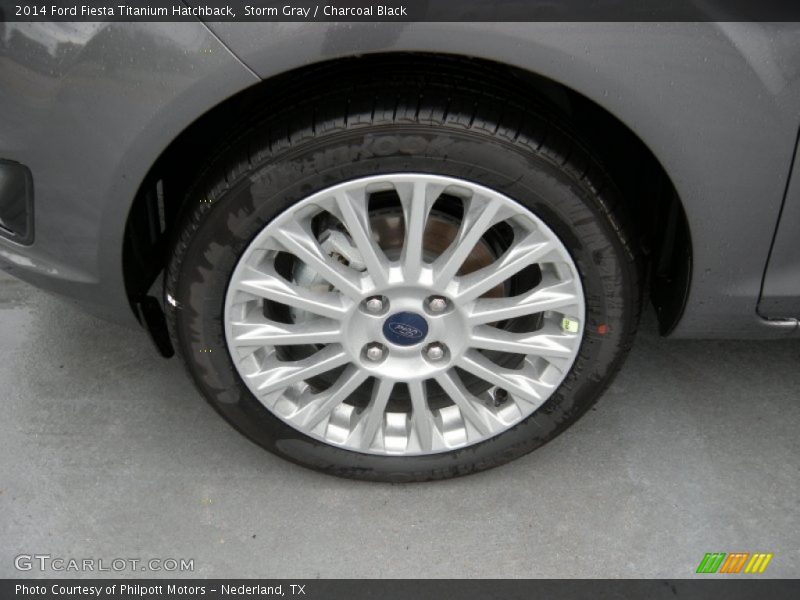 Storm Gray / Charcoal Black 2014 Ford Fiesta Titanium Hatchback