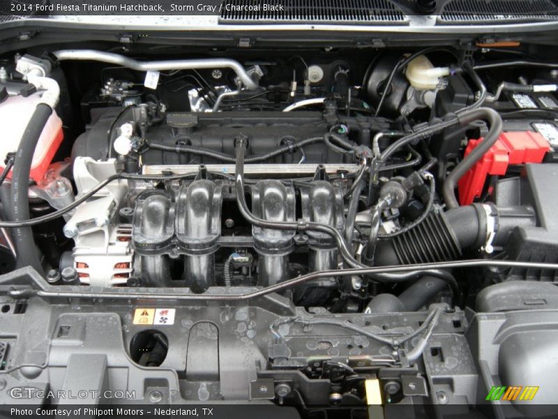 Storm Gray / Charcoal Black 2014 Ford Fiesta Titanium Hatchback