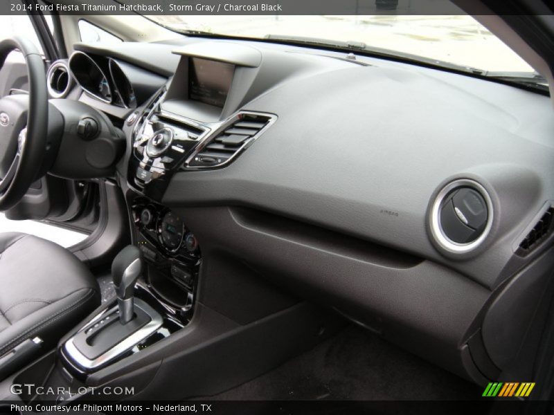 Storm Gray / Charcoal Black 2014 Ford Fiesta Titanium Hatchback