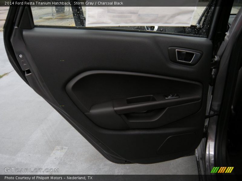 Storm Gray / Charcoal Black 2014 Ford Fiesta Titanium Hatchback