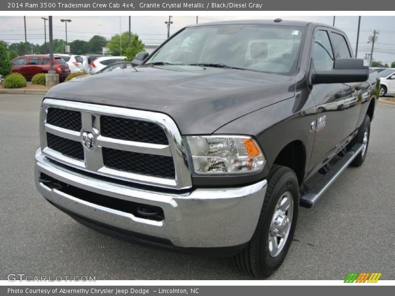 Granite Crystal Metallic / Black/Diesel Gray 2014 Ram 3500 Tradesman Crew Cab 4x4
