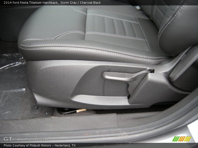 Storm Gray / Charcoal Black 2014 Ford Fiesta Titanium Hatchback