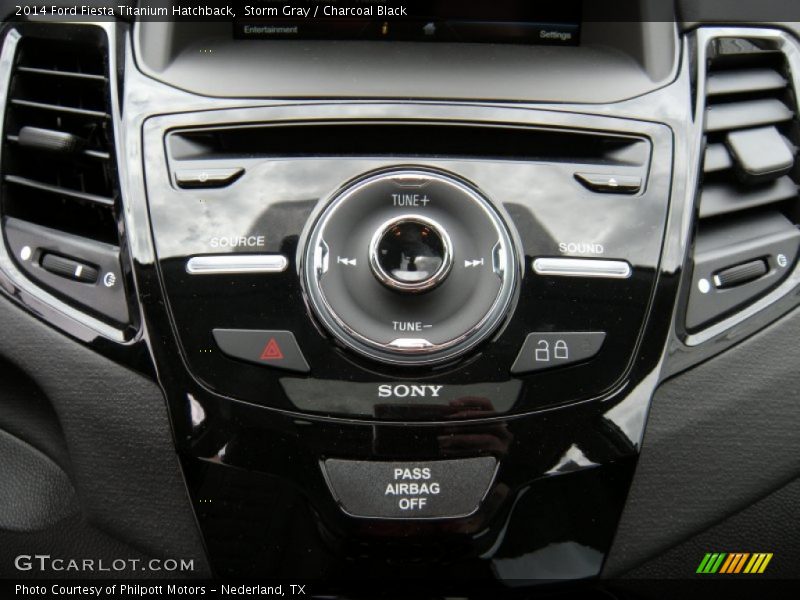 Storm Gray / Charcoal Black 2014 Ford Fiesta Titanium Hatchback