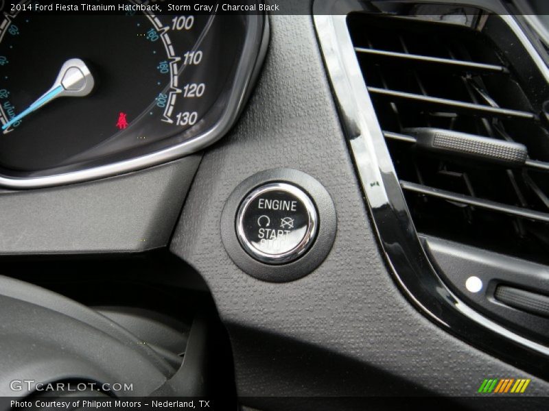 Storm Gray / Charcoal Black 2014 Ford Fiesta Titanium Hatchback