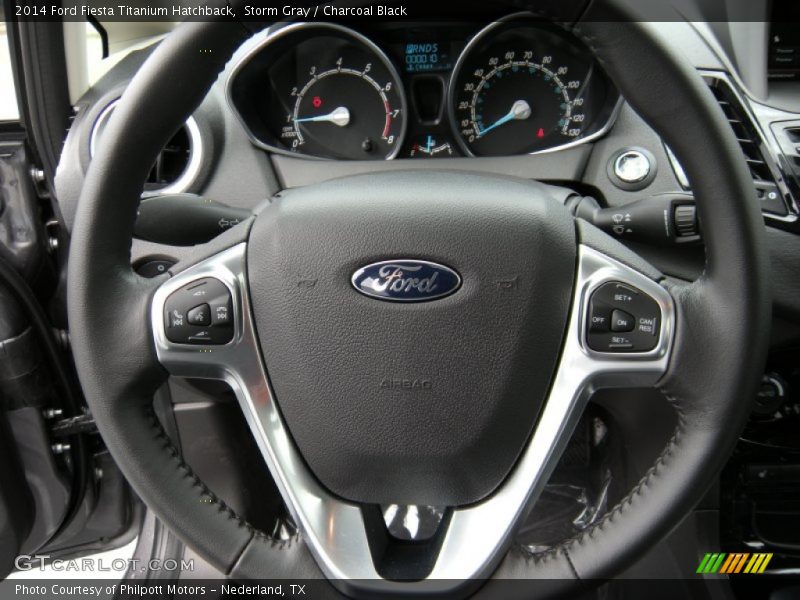 Storm Gray / Charcoal Black 2014 Ford Fiesta Titanium Hatchback