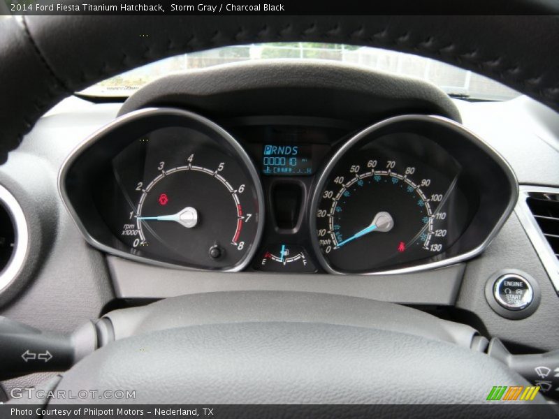 Storm Gray / Charcoal Black 2014 Ford Fiesta Titanium Hatchback
