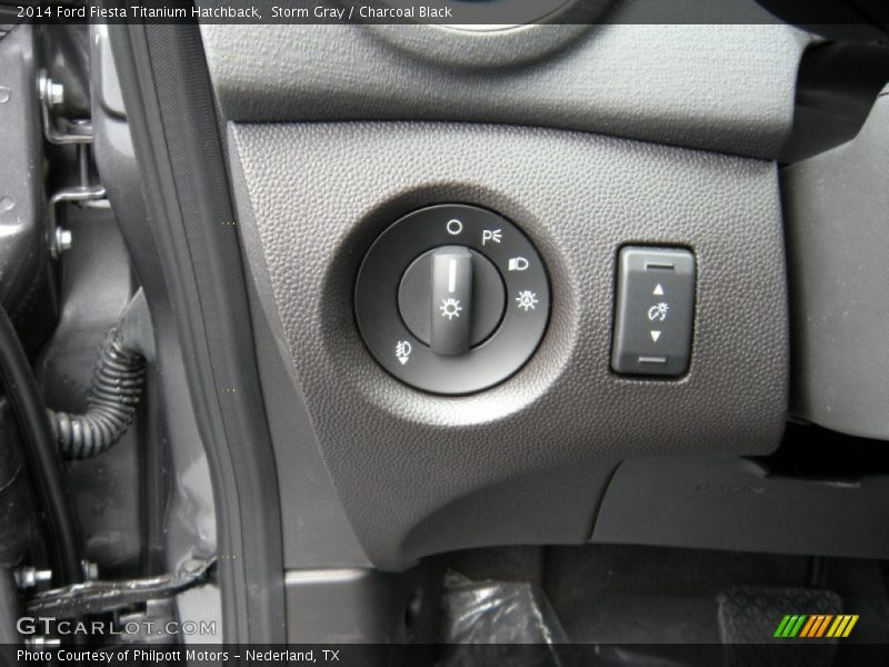 Storm Gray / Charcoal Black 2014 Ford Fiesta Titanium Hatchback