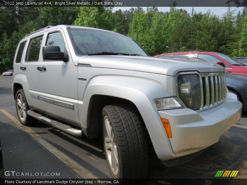 Bright Silver Metallic / Dark Slate Gray 2012 Jeep Liberty Jet 4x4
