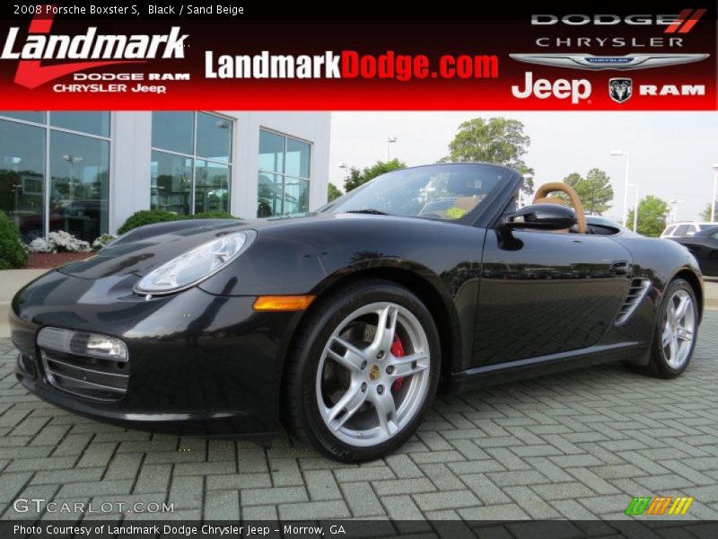 Black / Sand Beige 2008 Porsche Boxster S