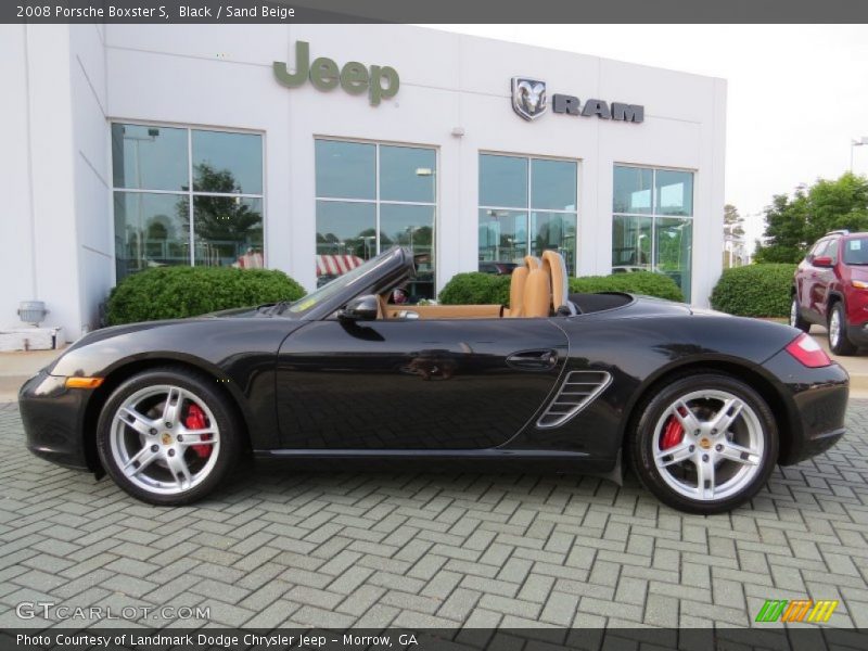 Black / Sand Beige 2008 Porsche Boxster S